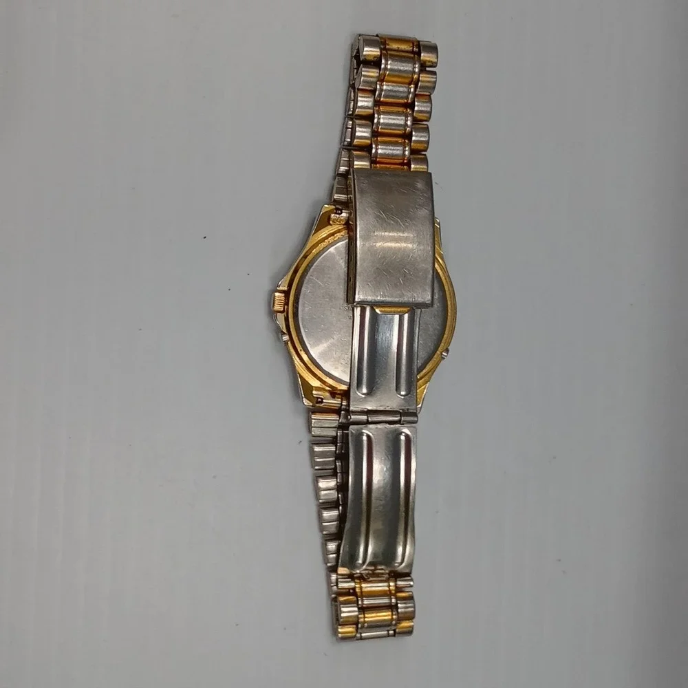 VTG Casio AQ-312W Two-Tone Analog‎ + Digital 50M Watch New Battery